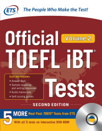 صورة الغلاف: Official TOEFL iBT Tests Volume 2, Second Edition 2nd edition 9781260440997