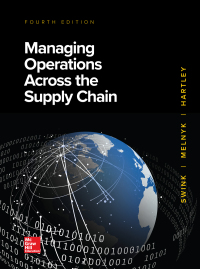 Cover image: Managing Operations Across the Supply Chain 4th edition 9781260239461