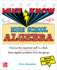 Cover image: Must Know High School Algebra 1st edition 9781260452921