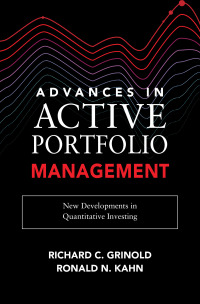 Cover image: Advances in Active Portfolio Management: New Developments in Quantitative Investing 1st edition 9781260453713