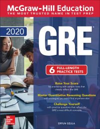 Cover image: McGraw-Hill Education GRE 2020 6th edition 9781260453881