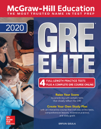 Cover image: McGraw-Hill Education GRE Elite 2020 6th edition 9781260453904