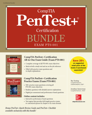Cover image: CompTIA PenTest+ Certification Bundle (Exam PT0-001) 1st edition 9781260454185