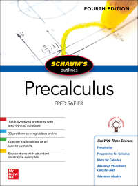 Cover image: Schaum's Outline of Precalculus, Fourth Edition 4th edition 9781260454208