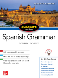 Cover image: Schaum's Outline of Spanish Grammar 7th edition 9781260454222