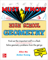 Cover image: Must Know High School Geometry 1st edition 9781260454284