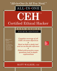 Imagen de portada: CEH Certified Ethical Hacker All-in-One Exam Guide 4th edition 9781260454550