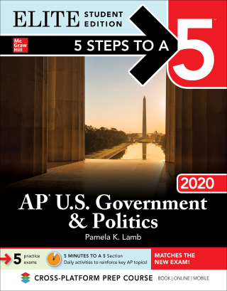 表紙画像: 5 Steps to a 5: AP U.S. Government & Politics 2020 Elite Student Edition 1st edition 9781260454734