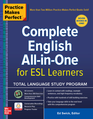 Cover image: Practice Makes Perfect: Complete English All-in-One for ESL Learners 1st edition 9781260455243