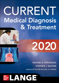 Cover image: CURRENT Medical Diagnosis and Treatment 2020 59th edition 9781260455281