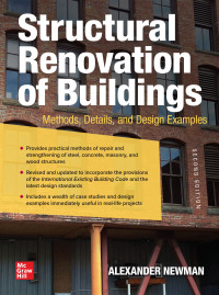 Cover image: Structural Renovation of Buildings: Methods, Details, and Design Examples, Second Edition 2nd edition 9781260458336