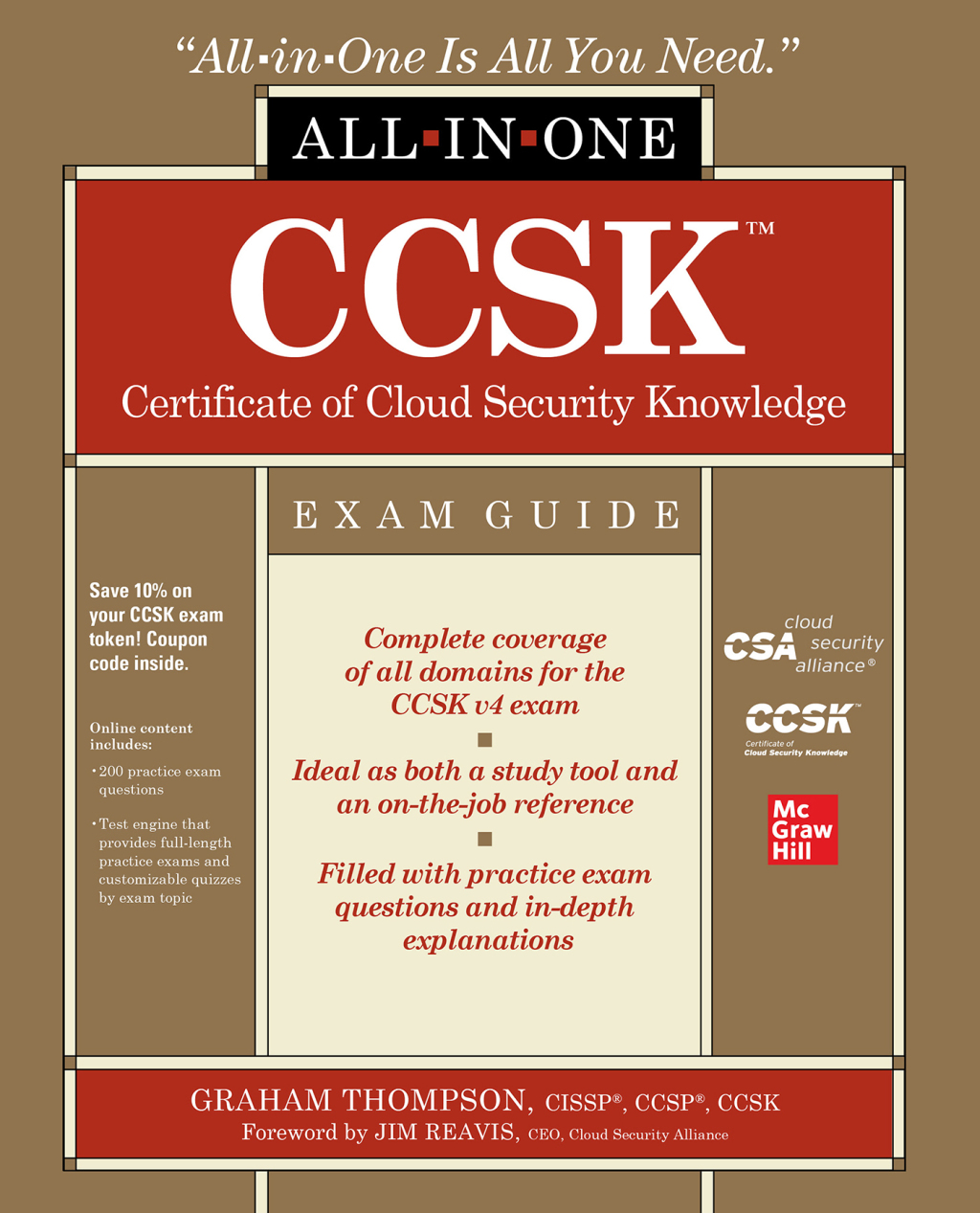 CCSK Certificate of Cloud Security Knowledge All-in-One Exam Guide 1st Edition