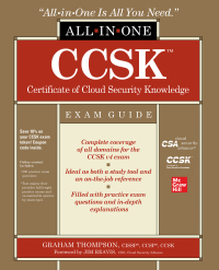 Cover image: CCSK Certificate of Cloud Security Knowledge All-in-One Exam Guide 1st edition 9781260460087