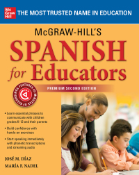 Cover image: McGraw-Hill's Spanish for Educators, Premium Edition 2nd edition 9781260462234