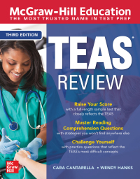 Cover image: McGraw-Hill Education TEAS Review 3rd edition 9781260462395