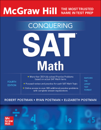 Cover image: McGraw Hill Conquering SAT Math, Fourth Edition 4th edition 9781260462579