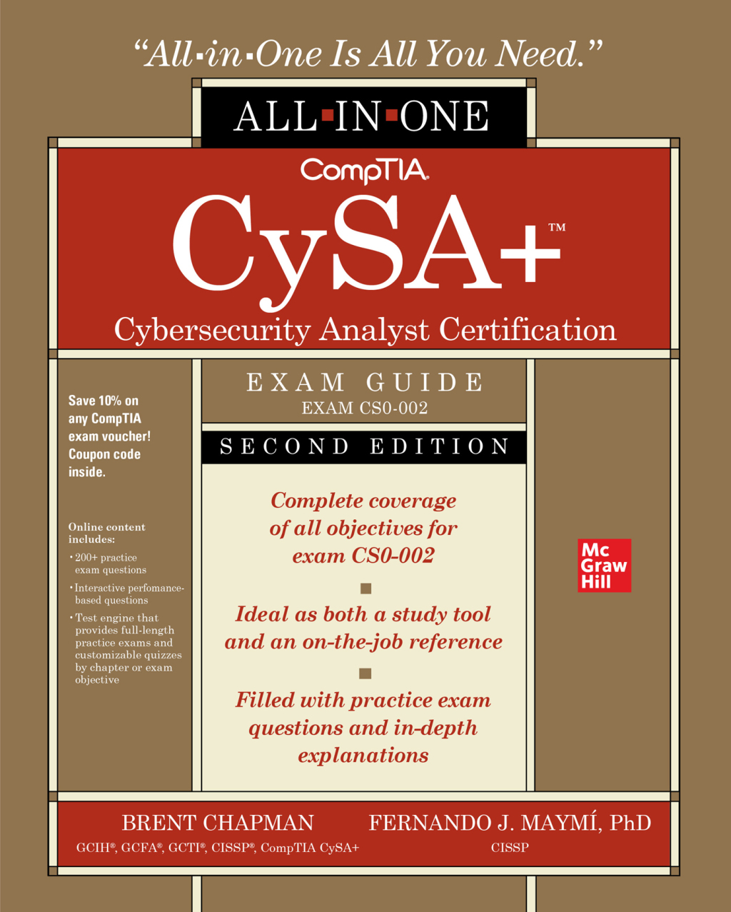 CompTIA CySA+ Cybersecurity Analyst Certification All-in-One Exam Guide (Exam CS0-002) 2nd Edition
    Newer Edition Available