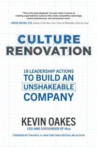 Imagen de portada: Culture Renovation: 18 Leadership Actions to Build an Unshakeable Company 1st edition 9781260464368