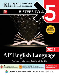Imagen de portada: 5 Steps to a 5: AP English Language 2021 Elite Student Edition 1st edition 9781260466805