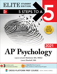 Imagen de portada: 5 Steps to a 5: AP Psychology 2021 Elite Student Edition 1st edition 9781260467000