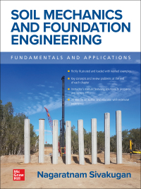Imagen de portada: Soil Mechanics and Foundation Engineering: Fundamentals and Applications 1st edition 9781260468489