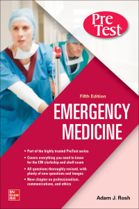 Cover image: PreTest Emergency Medicine, Fifth Edition 5th edition 9781260468946