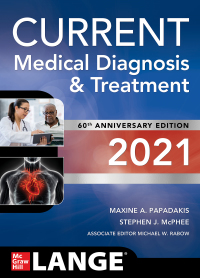 Imagen de portada: CURRENT Medical Diagnosis and Treatment 2021 60th edition 9781260469868