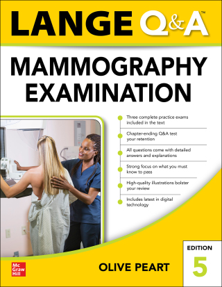 Cover image: LANGE Q&A: Mammography Examination, Fifth Edition 5th edition 9781260474930