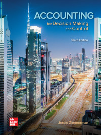 Cover image: Accounting for Decision Making and Control 10th edition 9781259969492