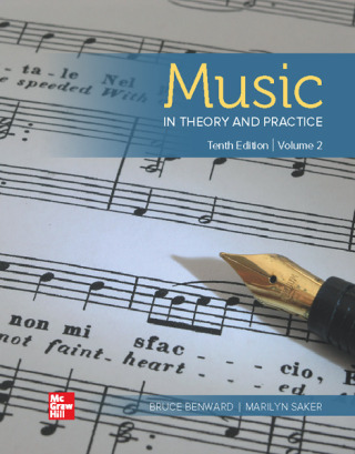 Cover image: Music in Theory and Practice Volume 2 10th edition 9781260493559