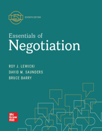 Cover image: Essentials of Negotiation 7th edition 9781260399455