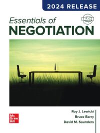 Cover image: Essentials of Negotiation 7th edition 9781260399455