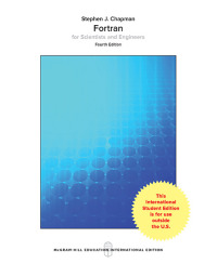 Cover image: Fortran for Scientists & Engineers 4th edition 9781260084177
