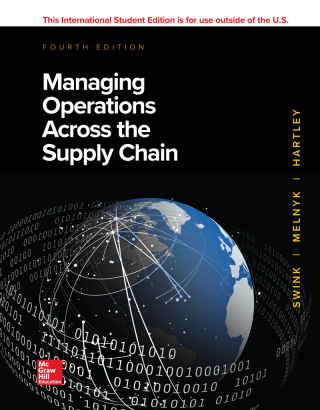 Cover image: ISE Managing Operations Across the Supply Chain 4th edition 9781260547634
