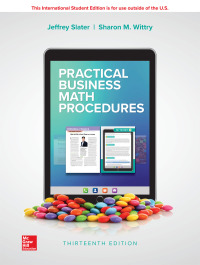 Cover image: Practical Business Math Procedures 13th edition 9781260566628