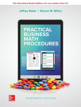 Omslagafbeelding: ISE Practical Business Math Procedures 13th edition 9781260566628