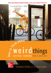 表紙画像: How to Think About Weird Things: Critical Thinking for a New Age 8th edition 9781260548075