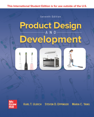 Cover image: ISE Product Design & Development 7th edition 9781260566437