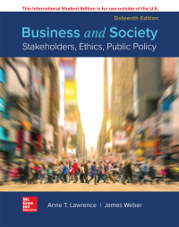 صورة الغلاف: Business and Society: Stakeholders, Ethics, Public Policy 16th edition 9781260565607