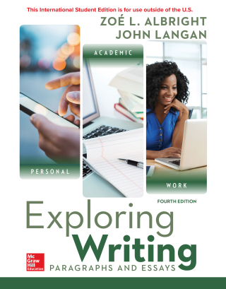 Imagen de portada: ISE Exploring Writing: Paragraphs and Essays 4th edition 9781260547740