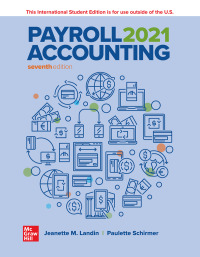 Imagen de portada: Payroll Accounting 2021 ISE 7th edition 9781260579536