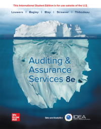 Imagen de portada: Auditing and Assurance Services ISE 8th edition 9781260579642