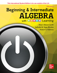 表紙画像: ISE Beginning and Intermediate Algebra with P.O.W.E.R. Learning 5th edition 9781260570670