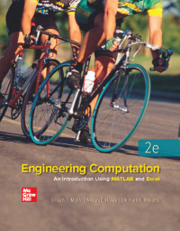 Cover image: Engineering Computation: An Introduction Using MATLAB and Excel 2nd edition 9780073380278