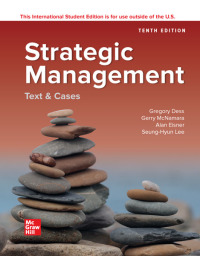 صورة الغلاف: Strategic Management: Text and Cases 10th edition 9781260575255