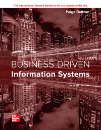 Imagen de portada: Business Driven Information Systems 7th edition 9781260570854