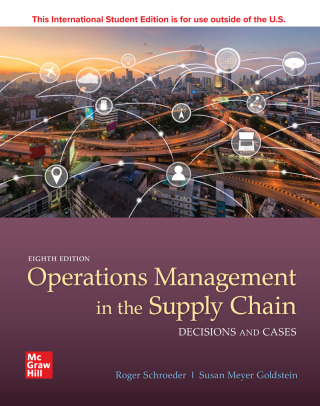 Imagen de portada: ISE Operations Management in the Supply Chain: Decisions & Cases 8th edition 9781260571431
