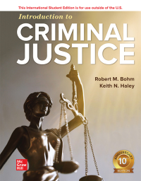 Cover image: ISE Introduction to Criminal Justice 10th edition 9781260571165