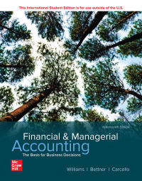 Cover image: Financial and Managerial Accounting 19th edition 9781260575576