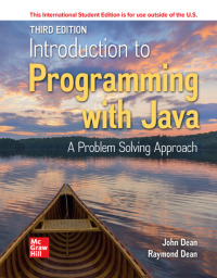 表紙画像: Introduction to Programming with Java 3rd edition 9781260575248